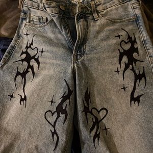 Custom Design Wide Legged Jeans